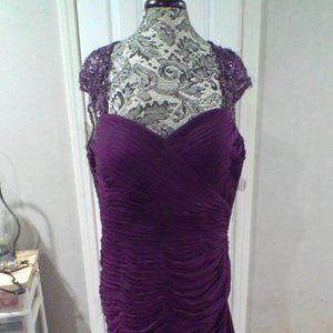 beaded special occasion evening gown size 16